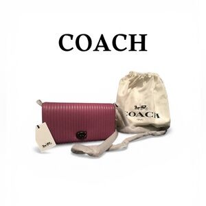 COACH Quilted Dinky Crossbody Leather NWT Primrose Pink Purse Trendy
